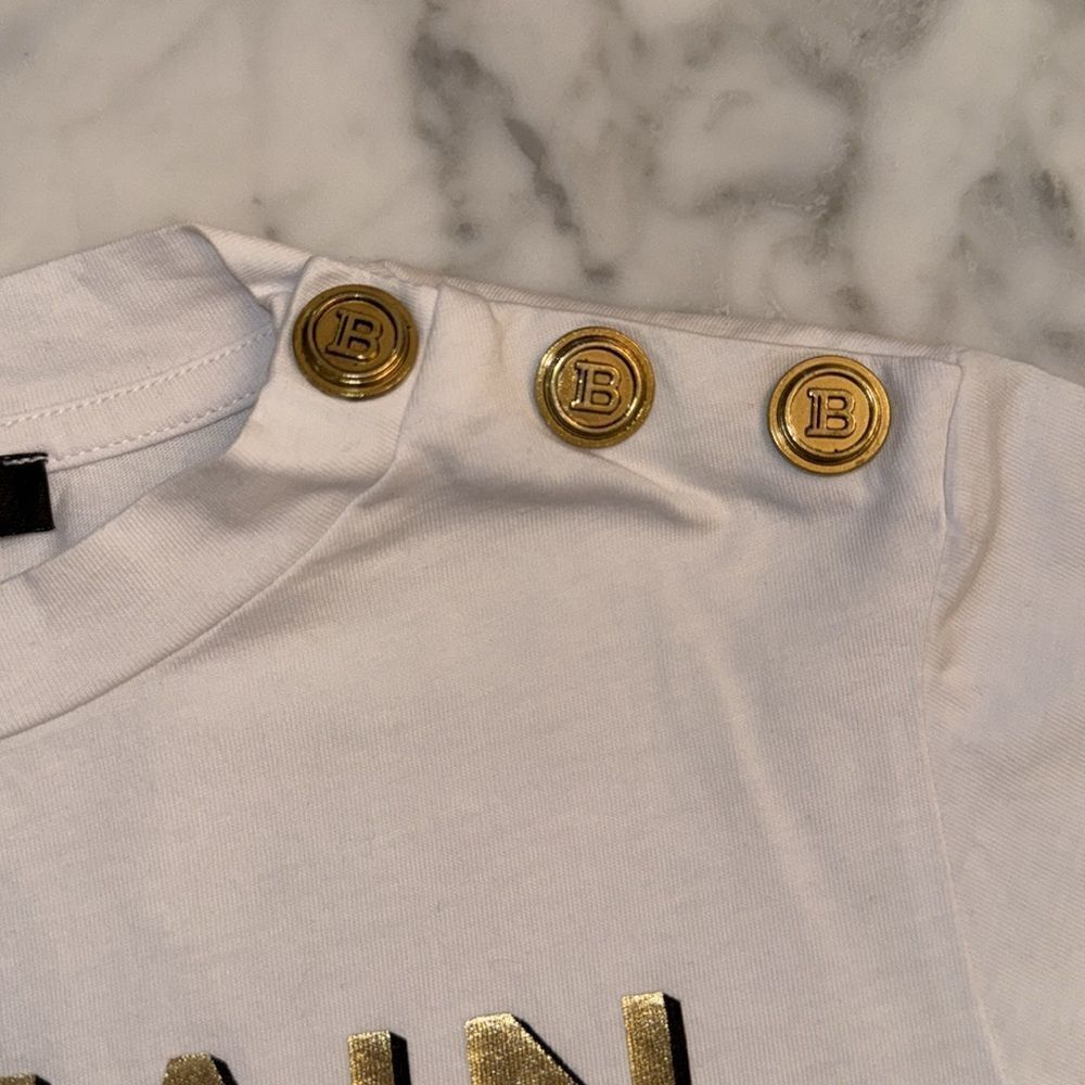 BALMAIN LOGO PRINTED CREWNECK 4Y - Picture 6 of 8